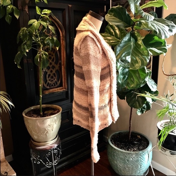 Vince v-neck wool blend ombré stripe cardigan - Picture 5 of 10